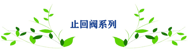 止回閥系列 止回閥系列